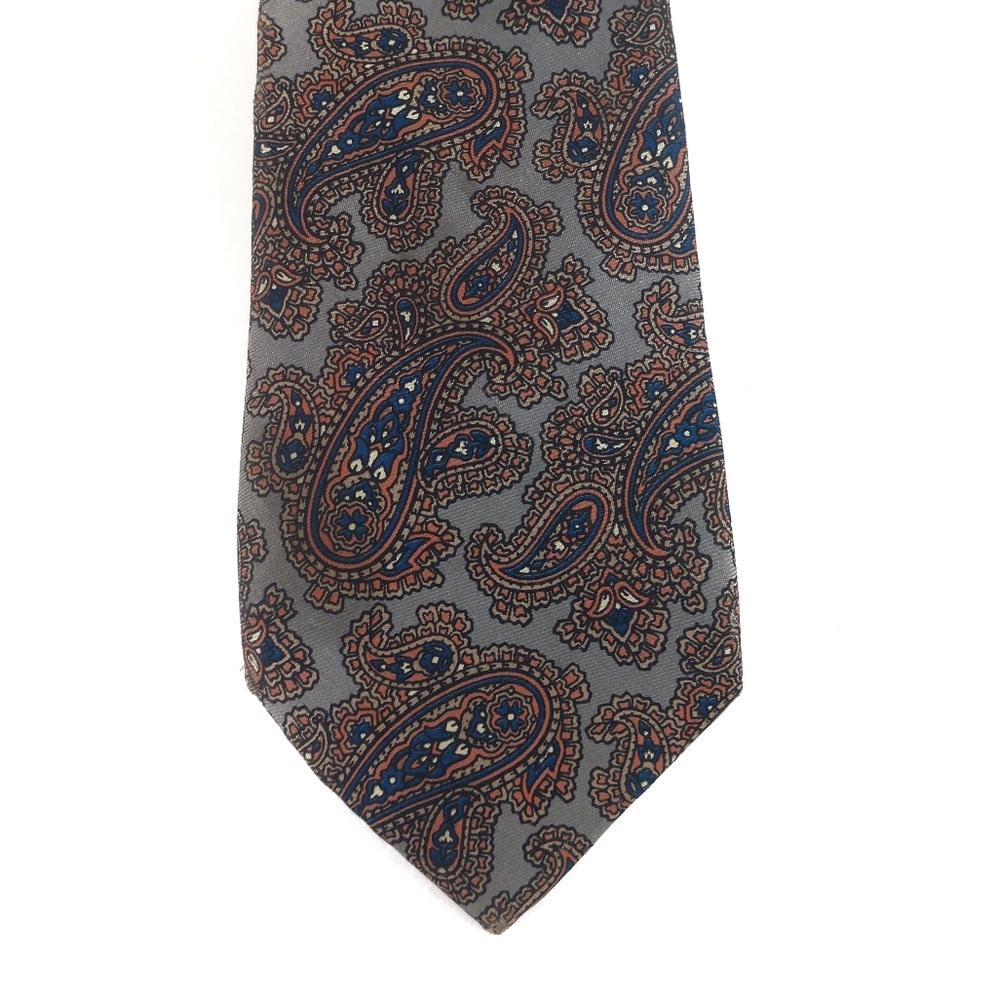 Kaps grey Paisley men's necktie